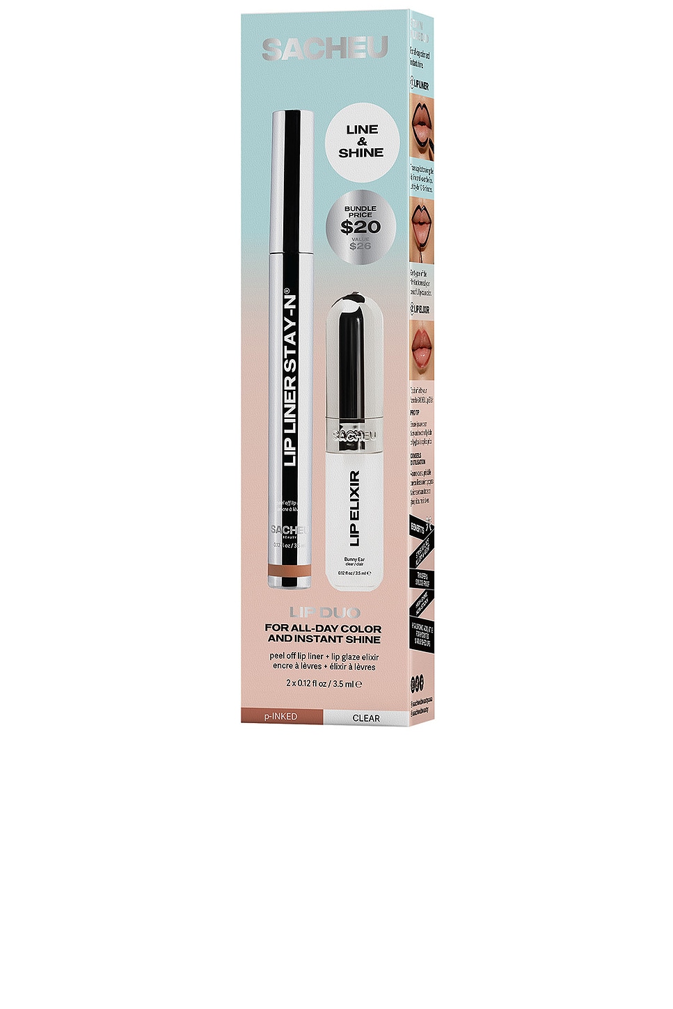 Lip Liner STAY-N & Lip Elixir Bundle Line & Shine - thumbnail 3
