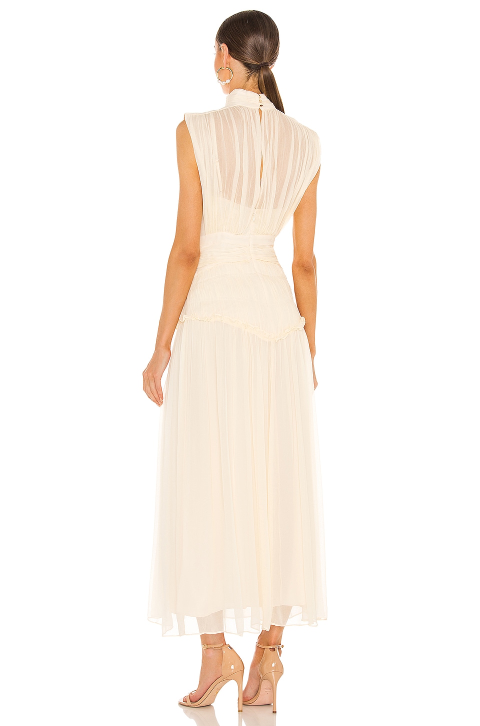 shona joy red clemence dress