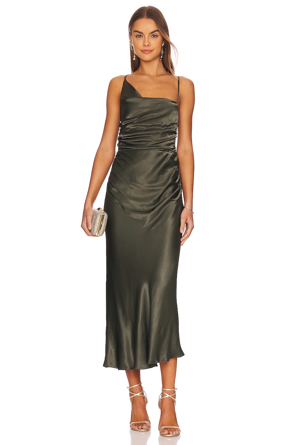 Shona Joy Green Dress, Designer Collection