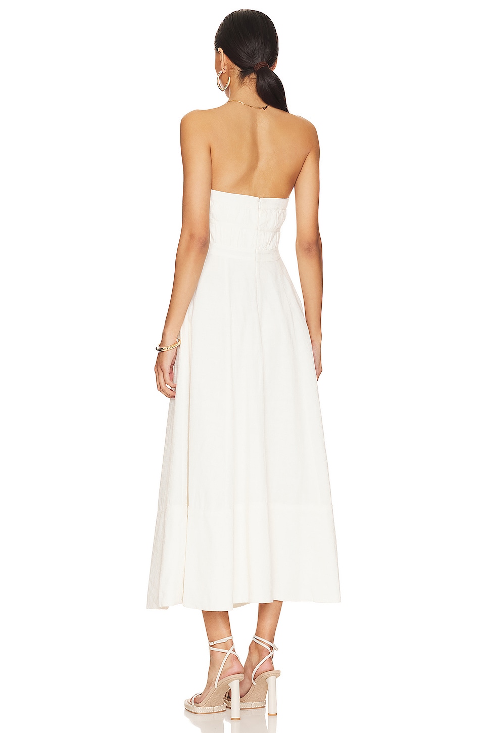 Akua Strapless Bustier Midi Dres
