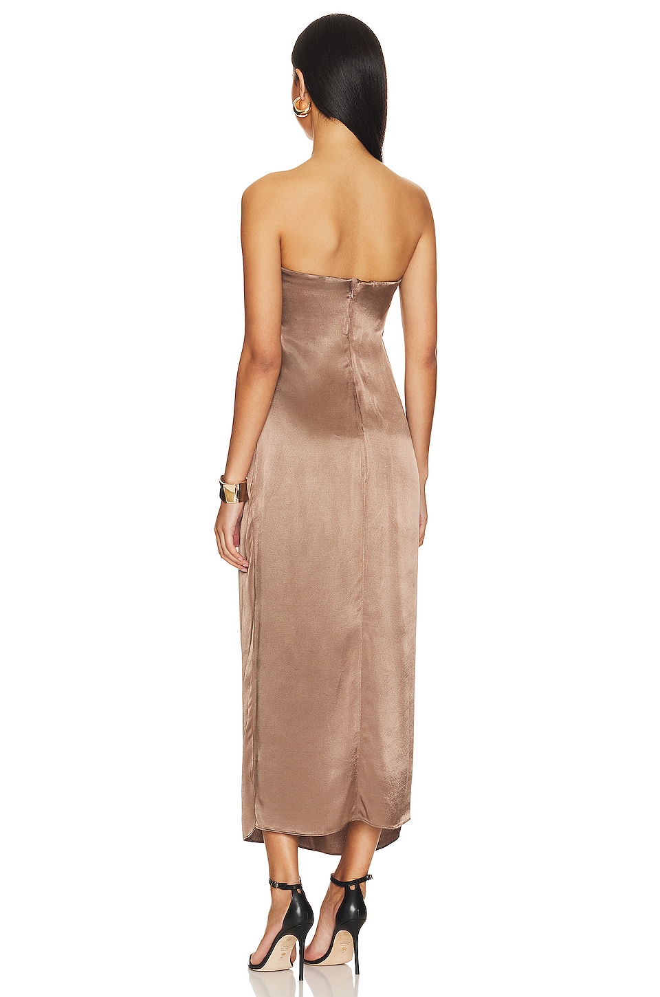 Shona Joy Milo Strapless Knot Midi Dress thumbnail