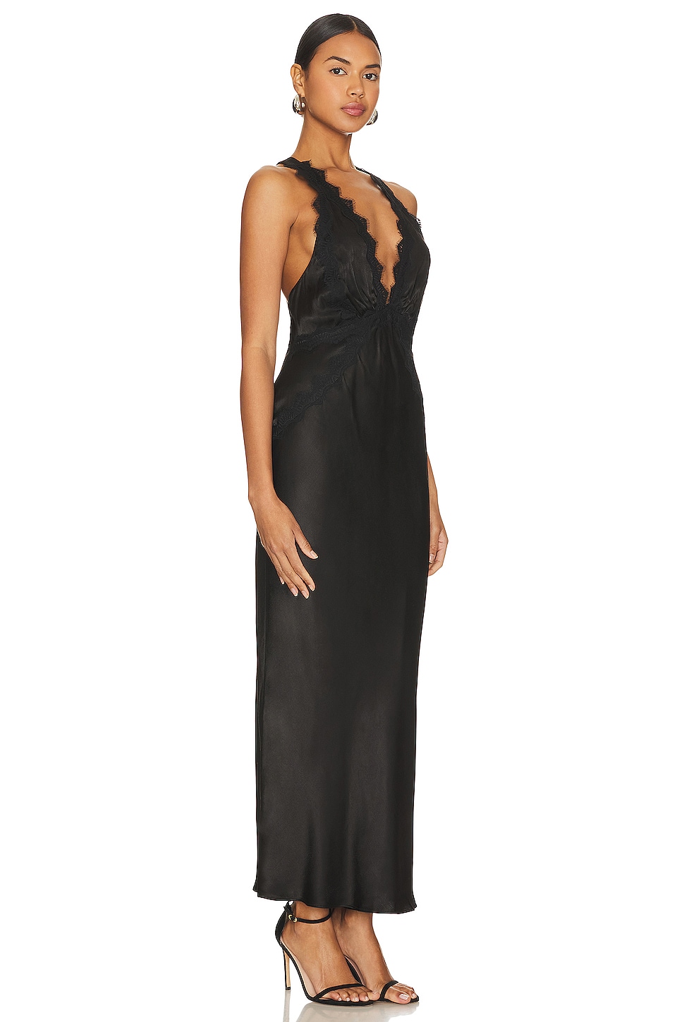 Camille Lace Cross Back Midi Dress
