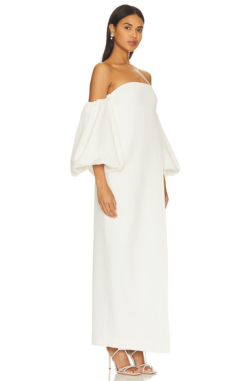 Shona Joy Puff Sleeve Column Maxi Dress