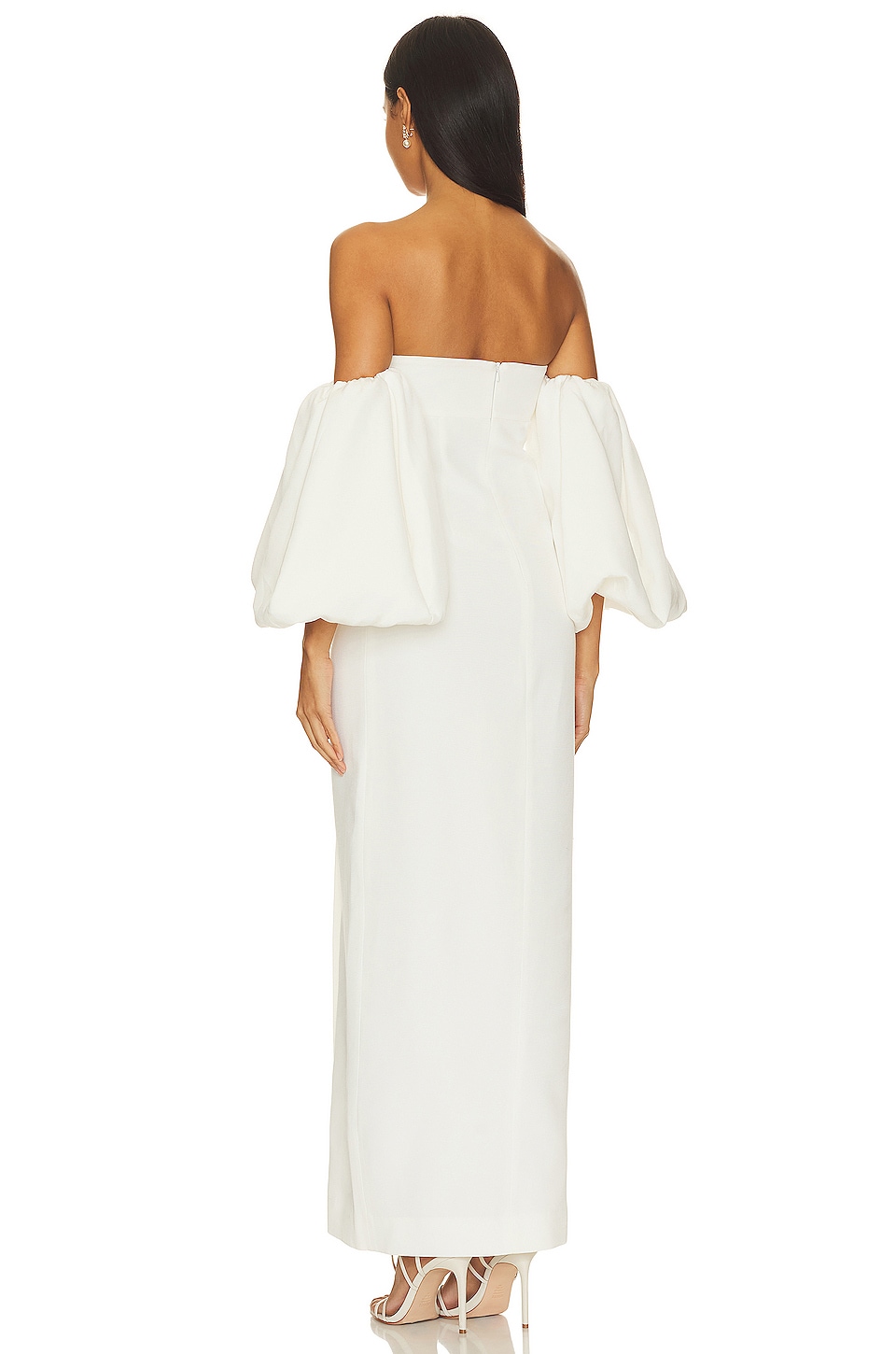 Shona Joy Puff Sleeve Column Maxi Dress