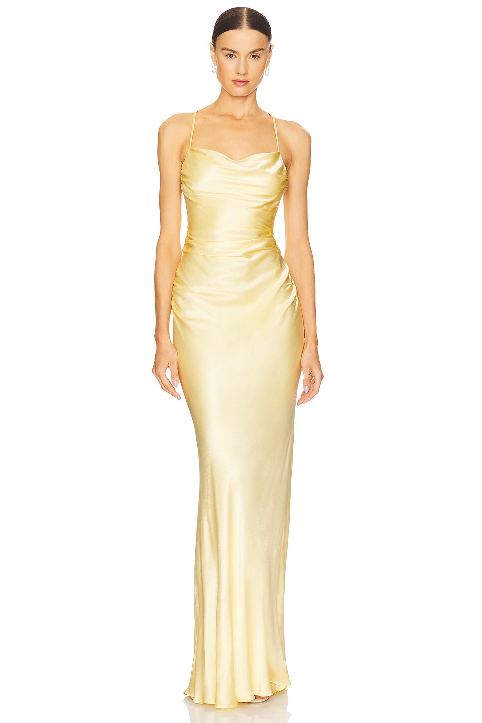 La Lune Lace Back Maxi Dress
