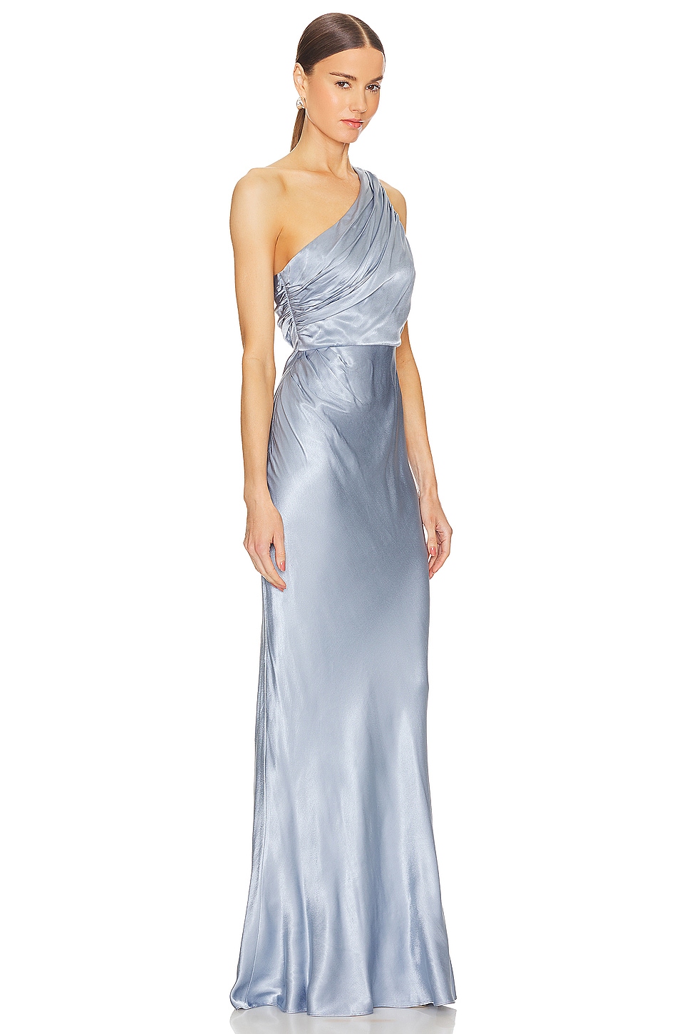 Shona Joy La Lune Gathered One Shoulder Maxi Dress thumbnail