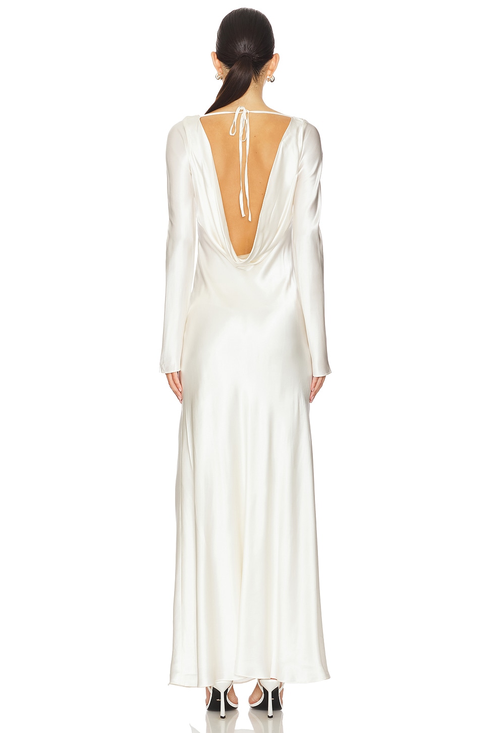 [SHONA JOY]* La Lune Cumulus * シルクサテン マキシドレス La Lune Cumulus Silk Lace Maxi Dress | Ivory | Dresses