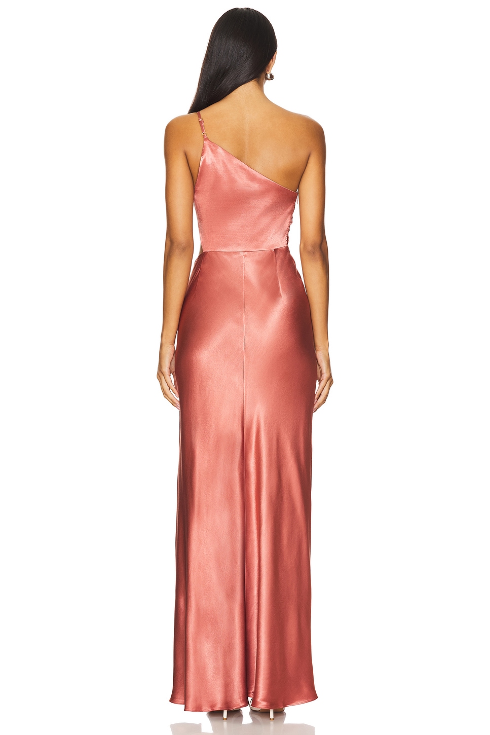 Shona Joy La Lune Asymmetrical Gathered Maxi Dress in