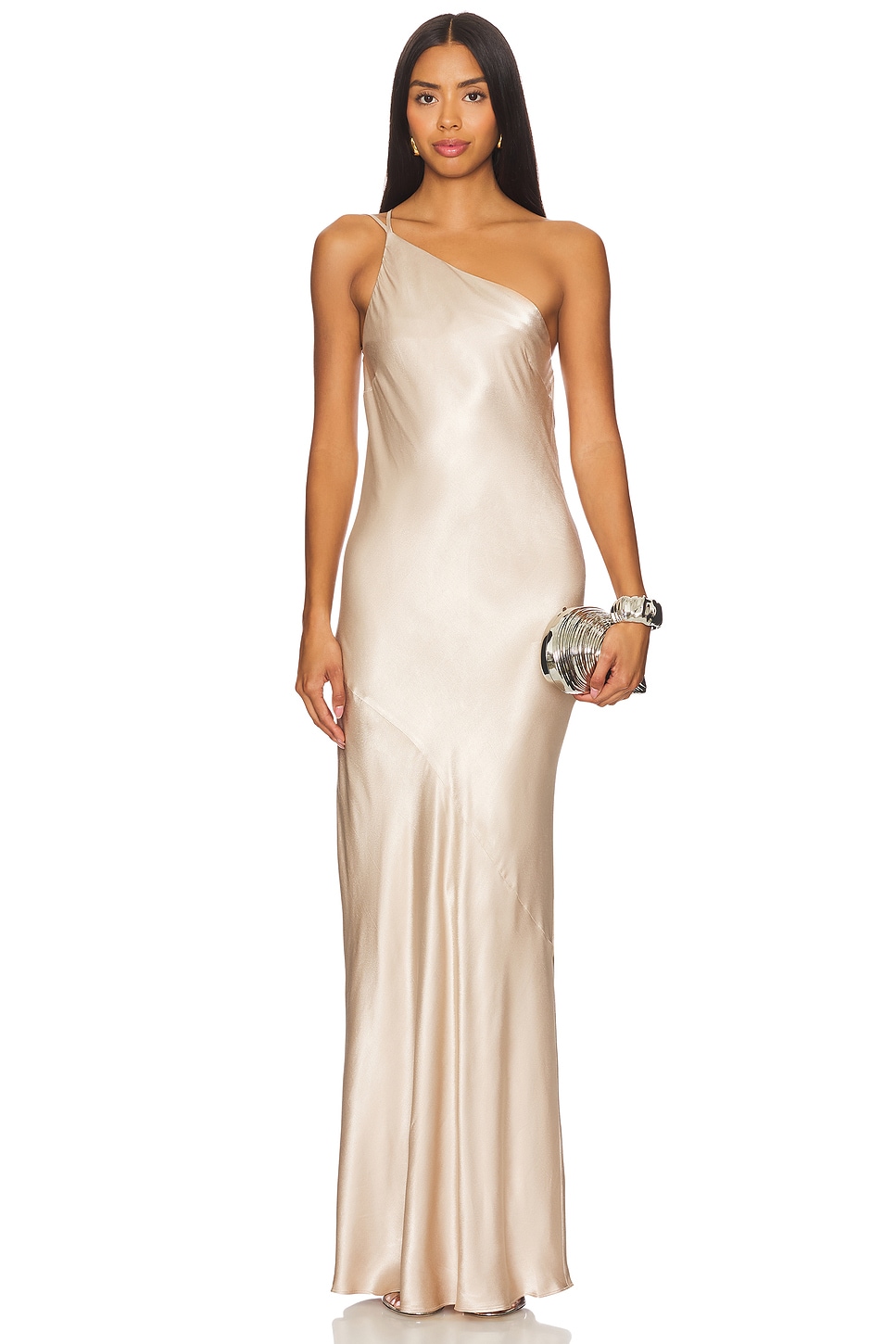 【Shona Joy】スパンコールメッシュマキシドレスalaya cowl maxi Shona Joy Ivory Dress | Designer Collection | Coveti