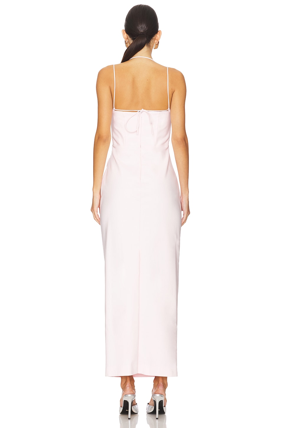pink midi summer dress The Wildflowers Song Cotton Light Pink Floral Midi Dress