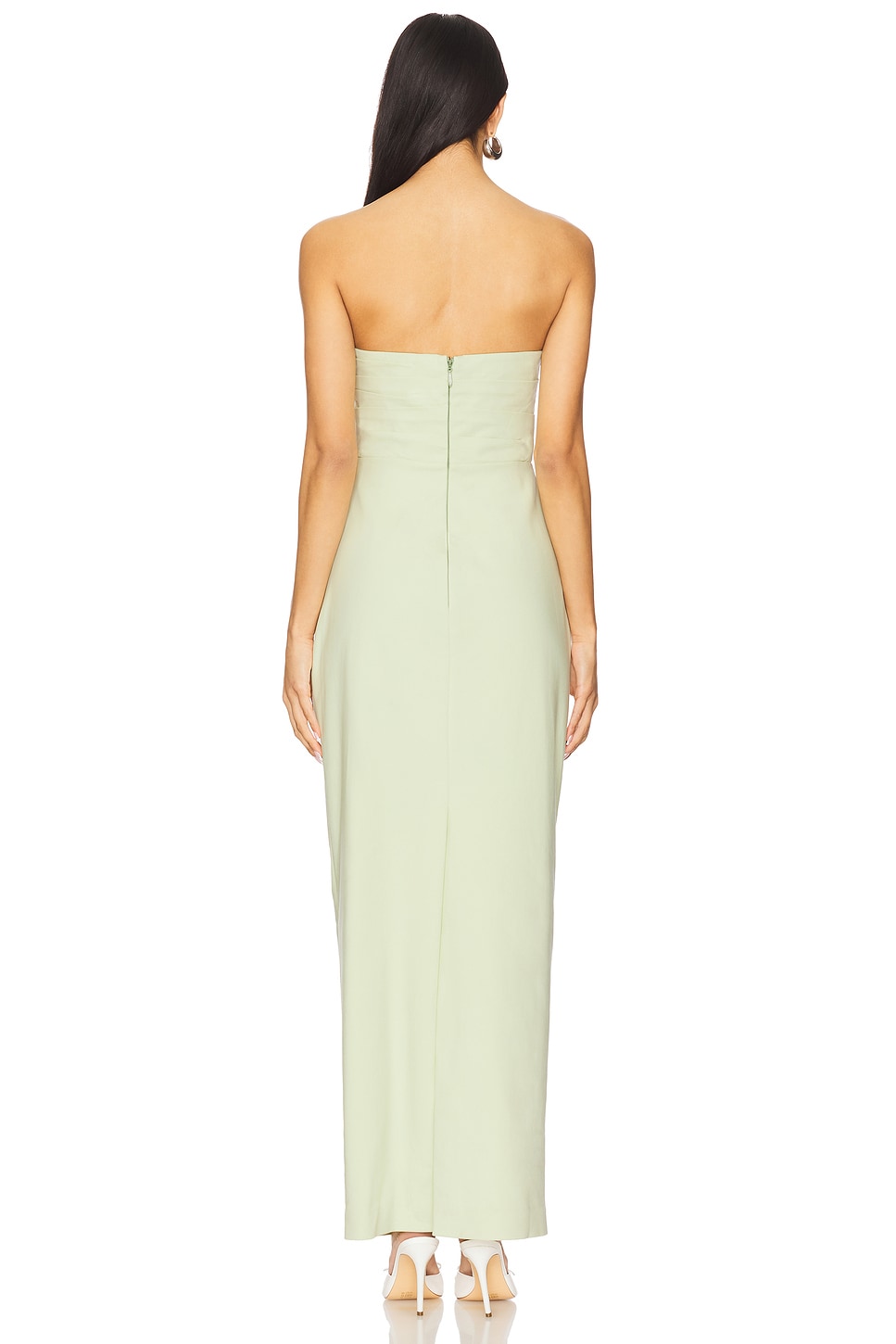strapless open back dress Faviola Strapless Maxi Dress | Blue | Womens