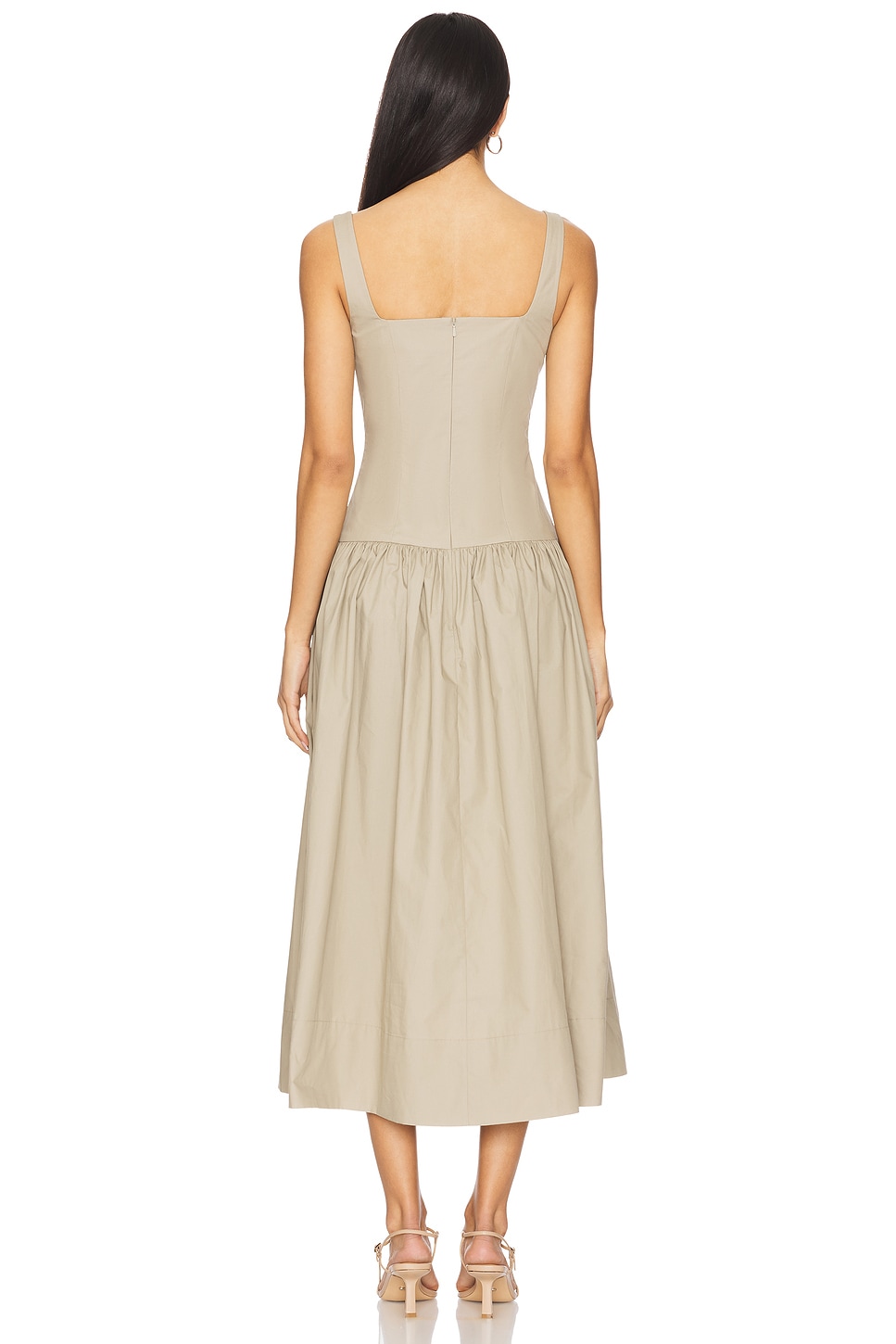 Maiori Square Neck Midi Dress
