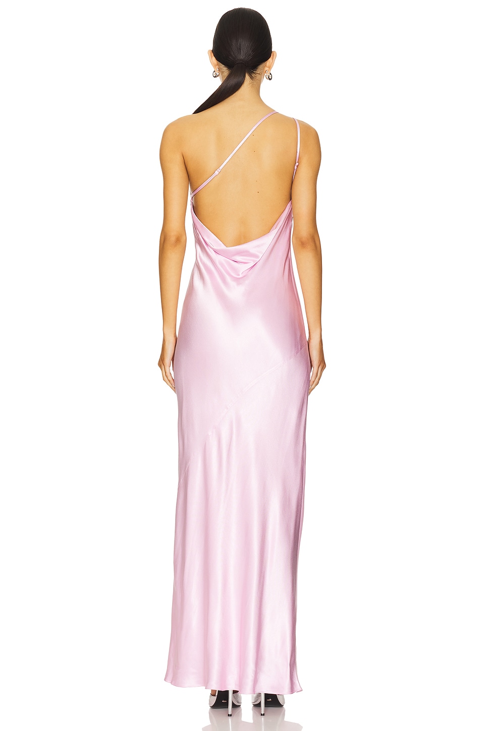 sachin and babi light blue dress La Lune One Shoulder Cowl Back Maxi Dress | Gold | Dresses main image 0