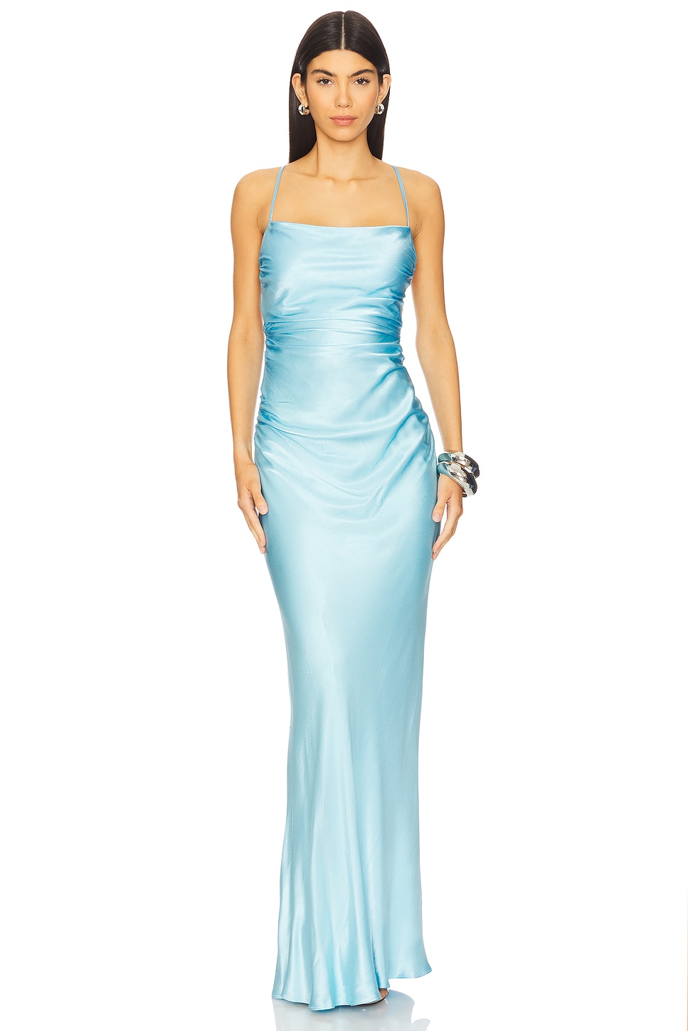 La Lune Lace Back Maxi Dress