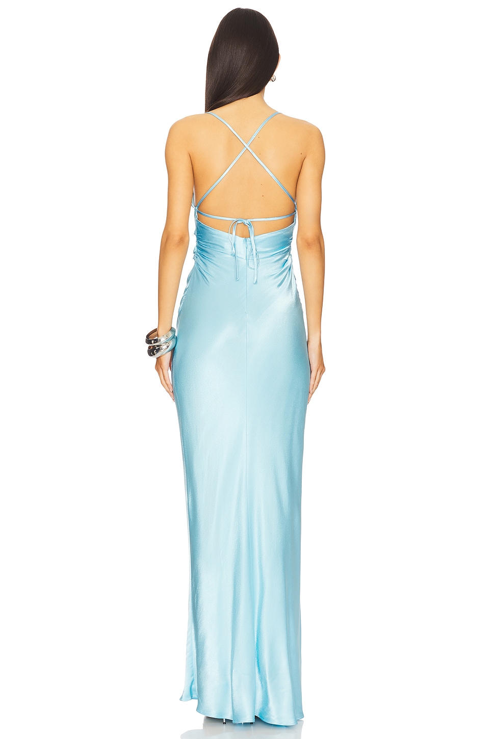 La Lune Lace Back Maxi Dress - Thumbnail 3