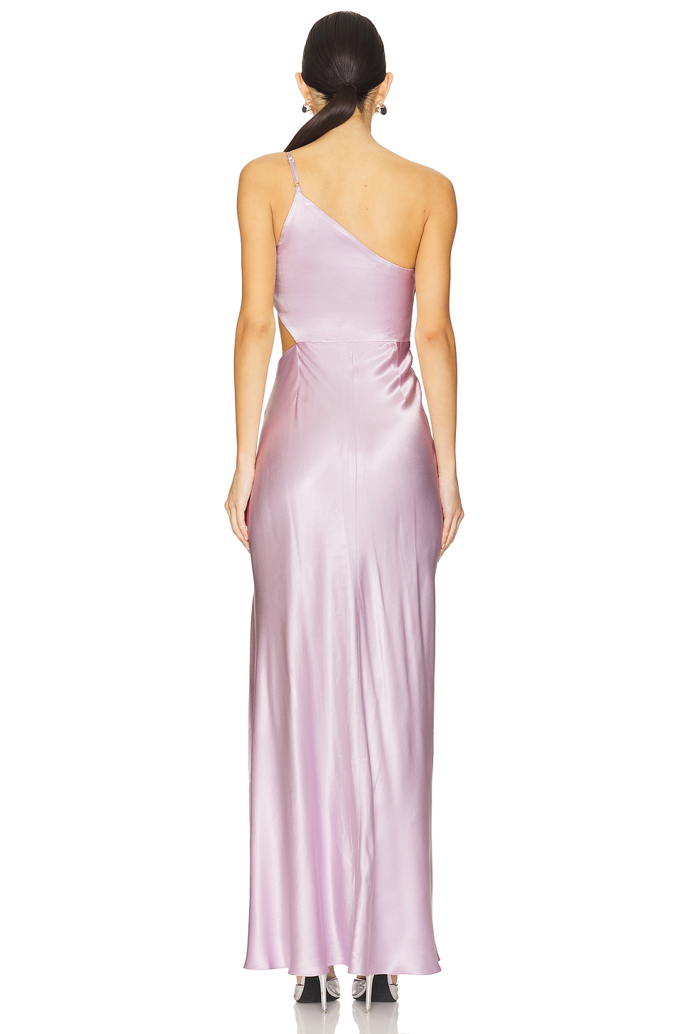 Shona Joy La Lune Asymmetrical Gathered Maxi Dress in Lilac | REVOLVE