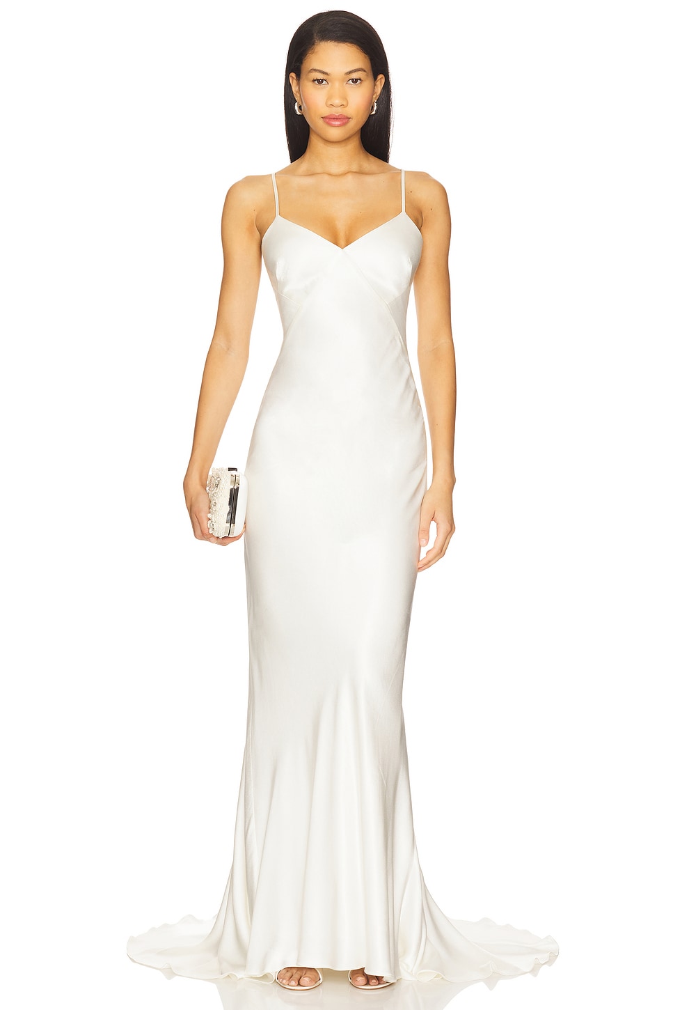 Shona Joy Porcelain SHONA JOY LUXE BIAS ASYMMETRICAL SLIP DRESS Shona Joy Porcelain SHONA JOY LUXE BIAS ASYMMETRICAL SLIP DRESS