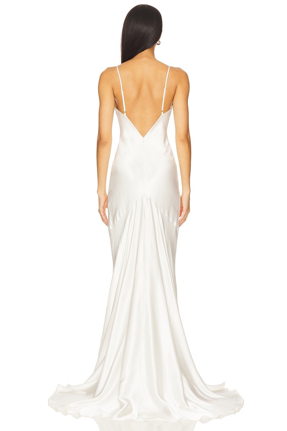 low back white maxi dress Wholesale Aura - for your store 95% Polyester Shona Joy La Lune Low