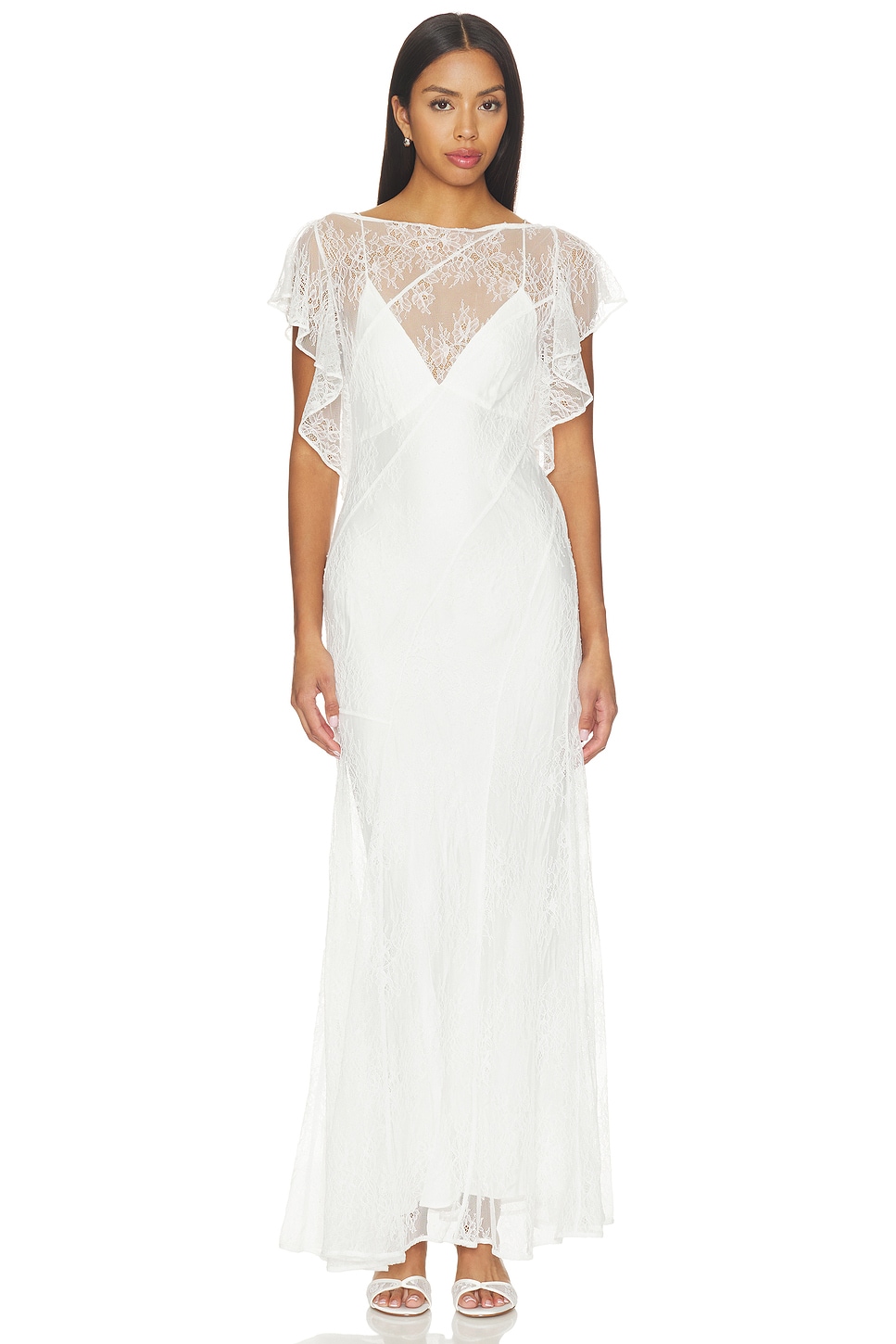 Labyrinth Lace Panelled Maxi Dress - thumbnail 2