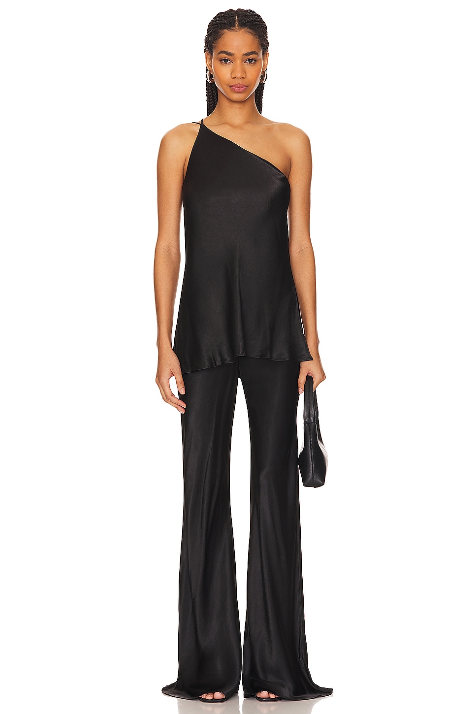 Shona Joy Camille Bias Cut Pant in Black | REVOLVE