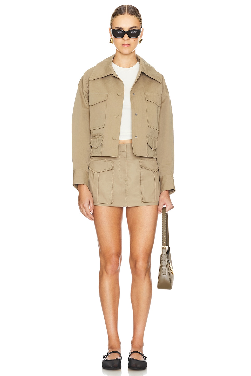 Sabato Low Rise Utility Micro Mini Skirt