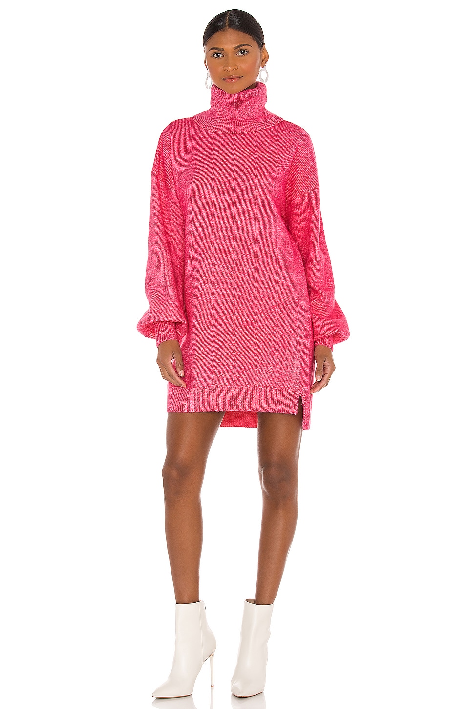 Show Me Your Mumu Chester Sweater Dress in Hot Pink Knit | REVOLVE