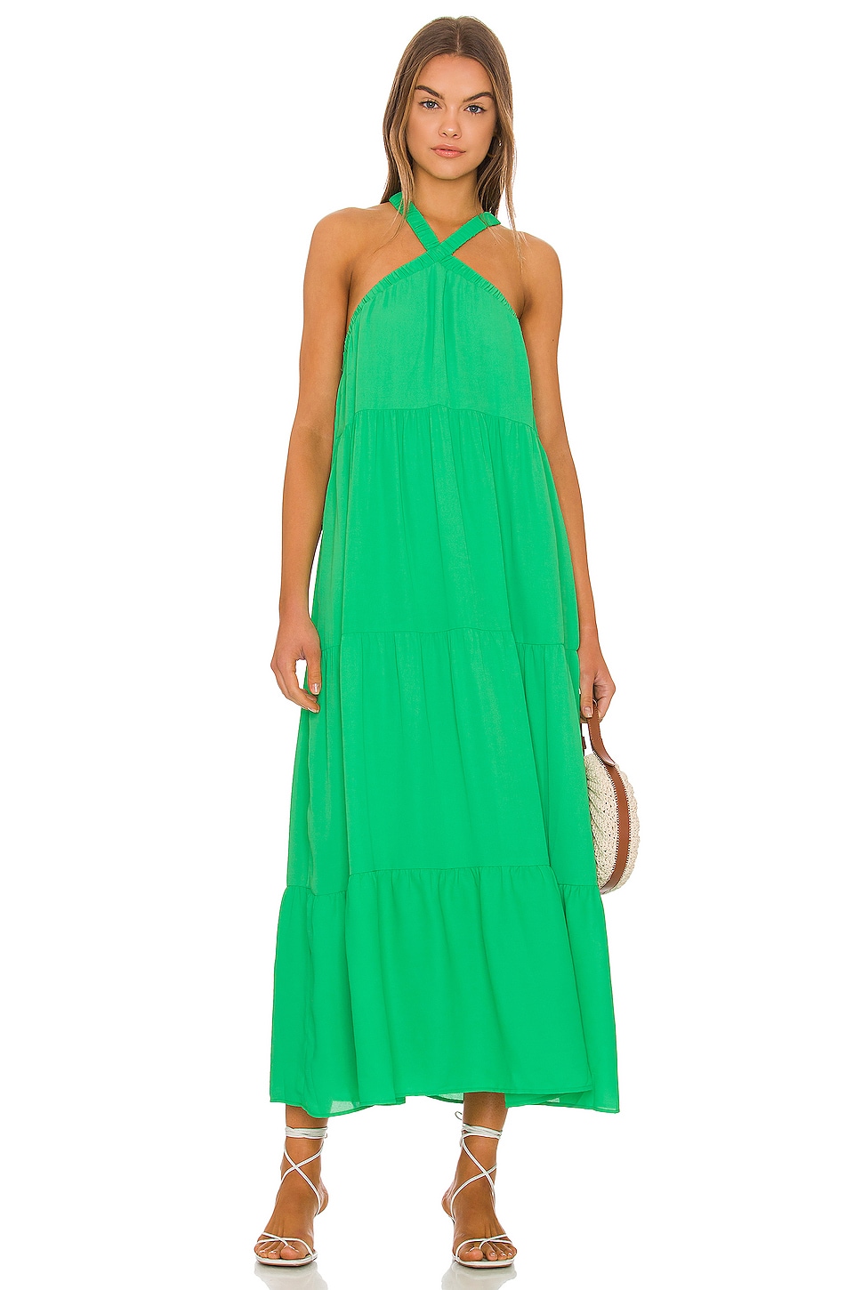 Show Me Your Mumu Hallie Halter Dress in Spring Green | REVOLVE