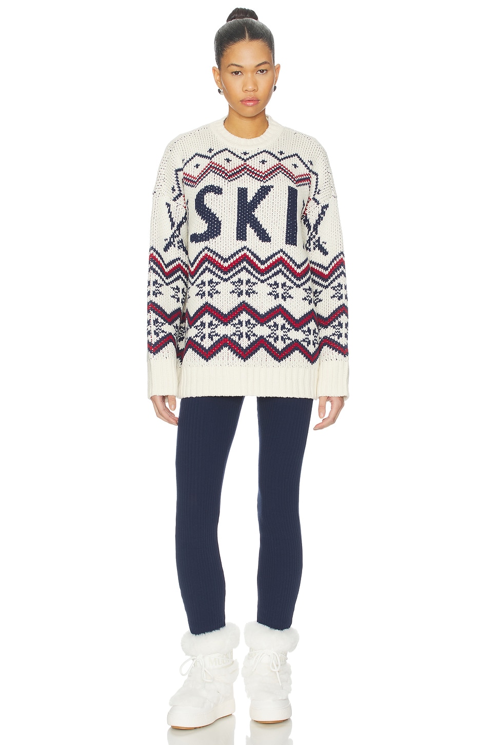 Show Me Your Mumu Ski in Sweater Dress in Cream Ski Knit | REVOLVE