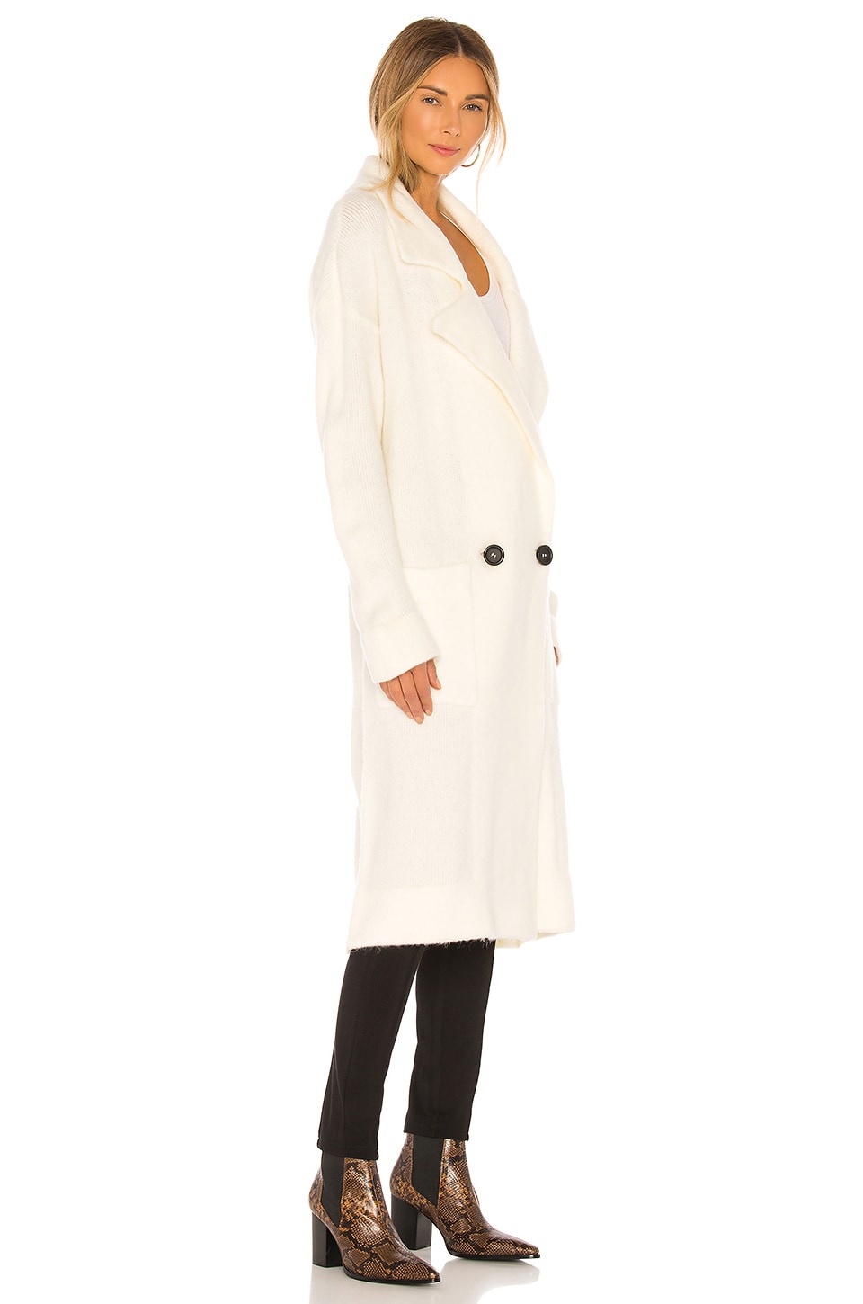 Show Me Your Mumu Melrose Sweater Jacket in Cream Knit