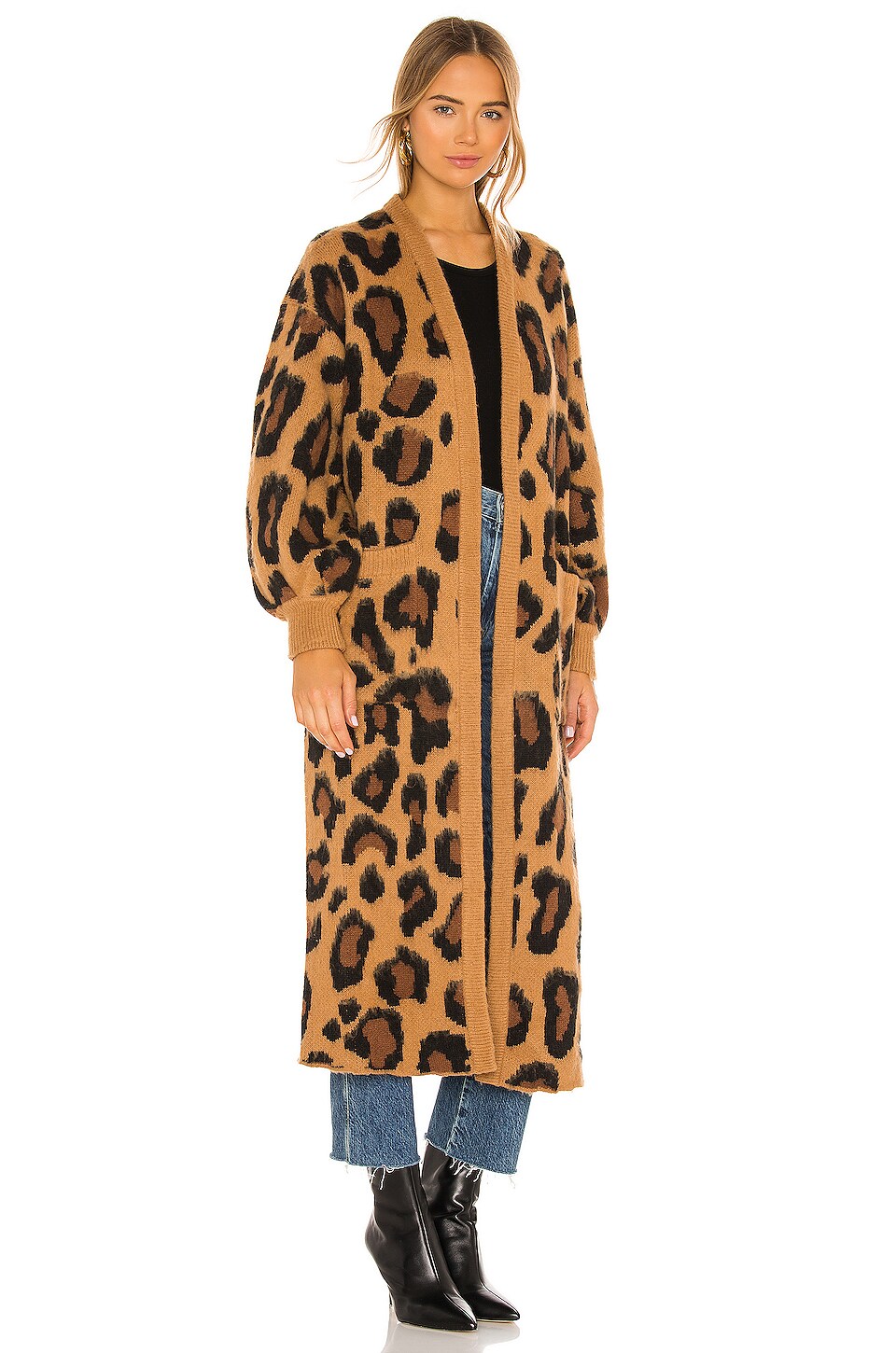 Show Me Your Mumu Out and About Cardigan in Cheetah Knit