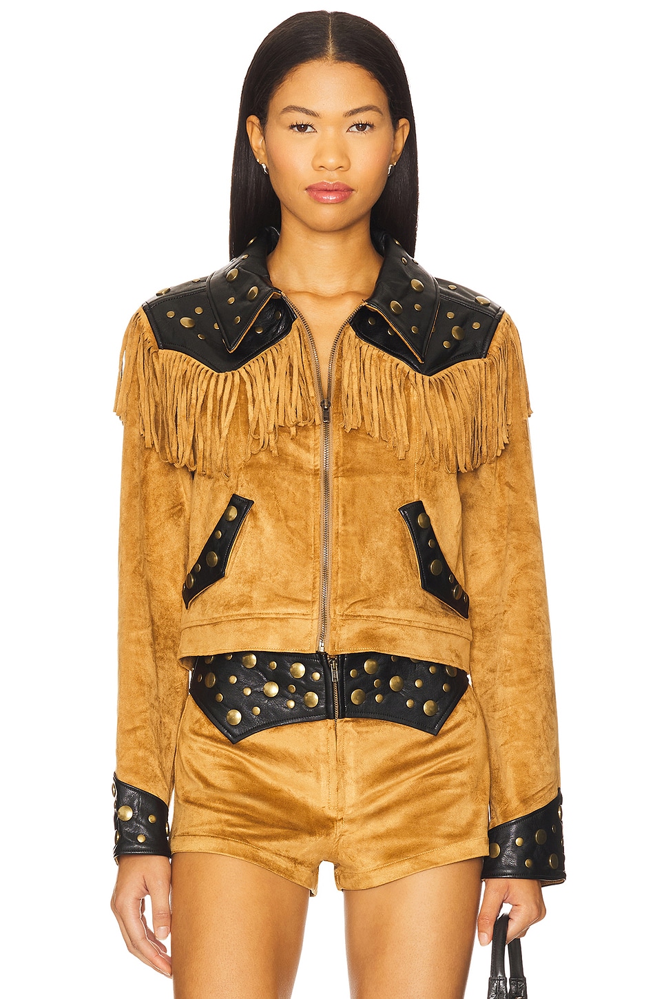 Show Me Your Mumu Wilson Jacket in Sepia Faux Suede | REVOLVE