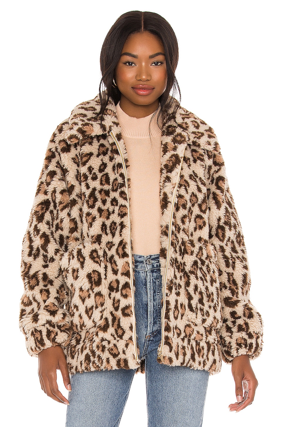 Show Me Your Mumu Cordelia Faux Fur Jacket in Leopard | REVOLVE