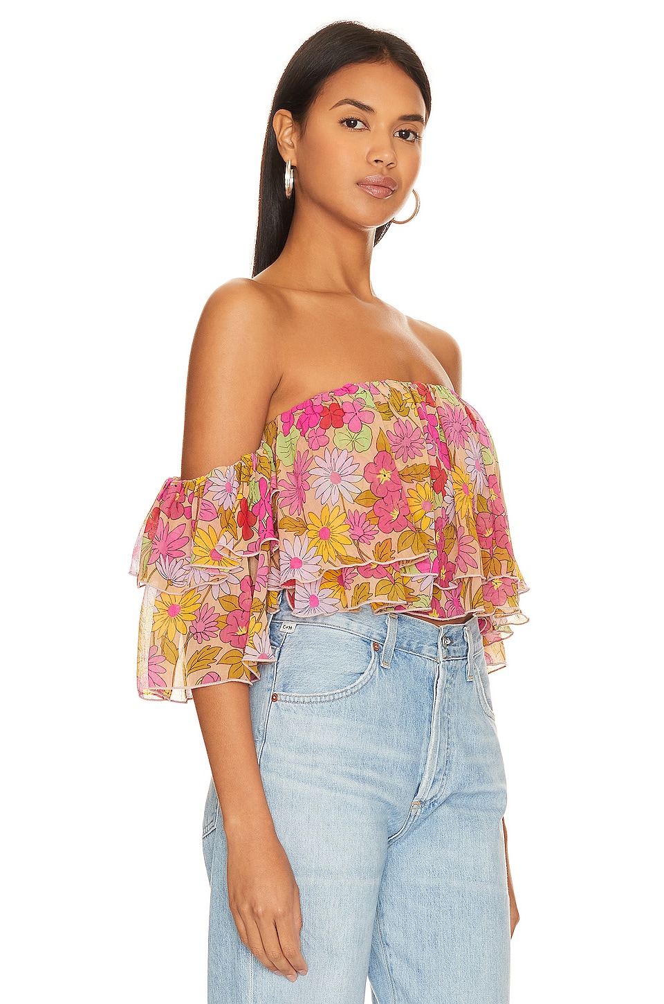Show Me Your Mumu Rossella Ruffle Top