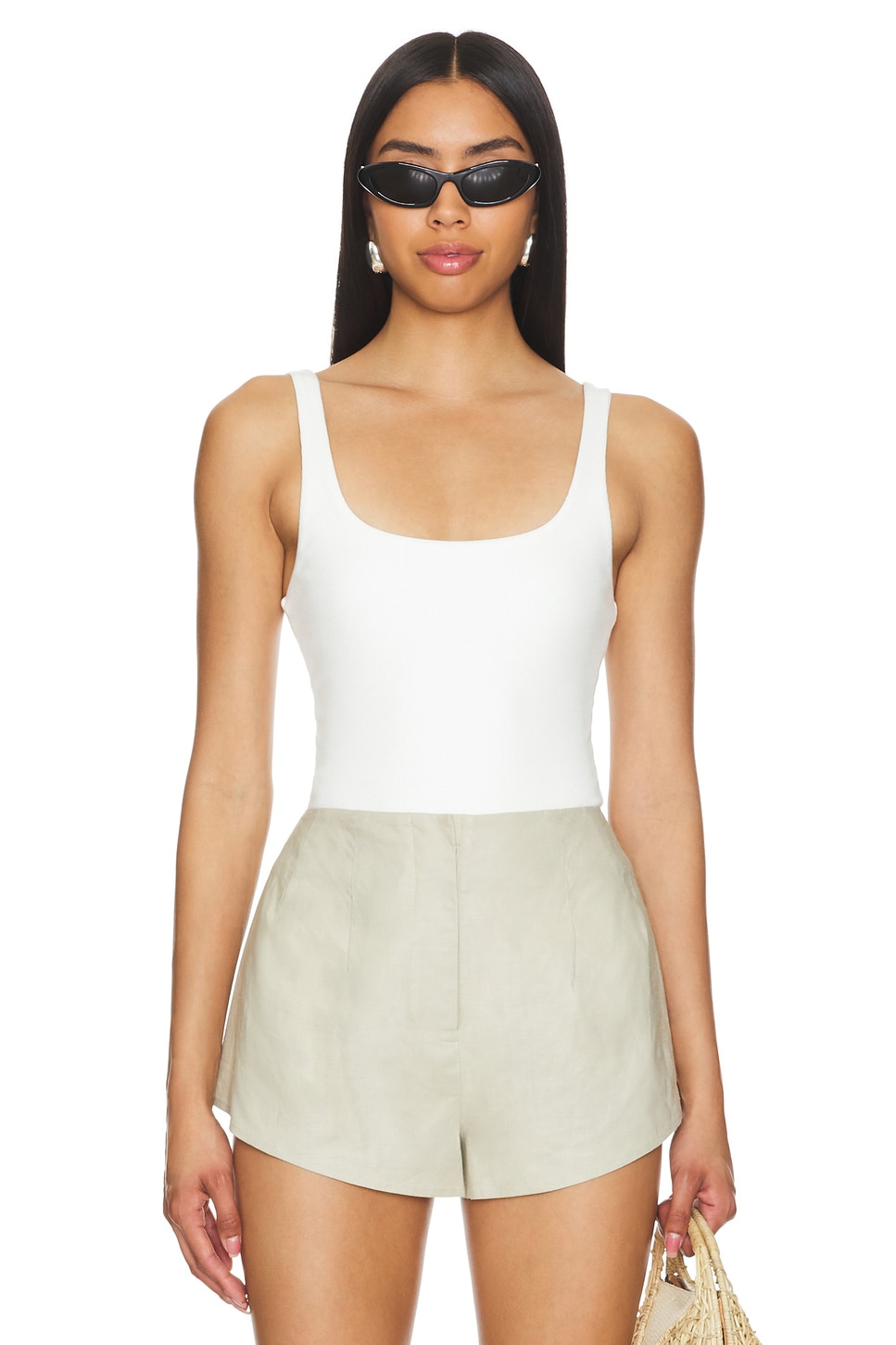 mame⠒̫⃝⠒̫⃝です！ Show Me Your Mumu Tobi Boysuit in White Rib Knit | REVOLVE