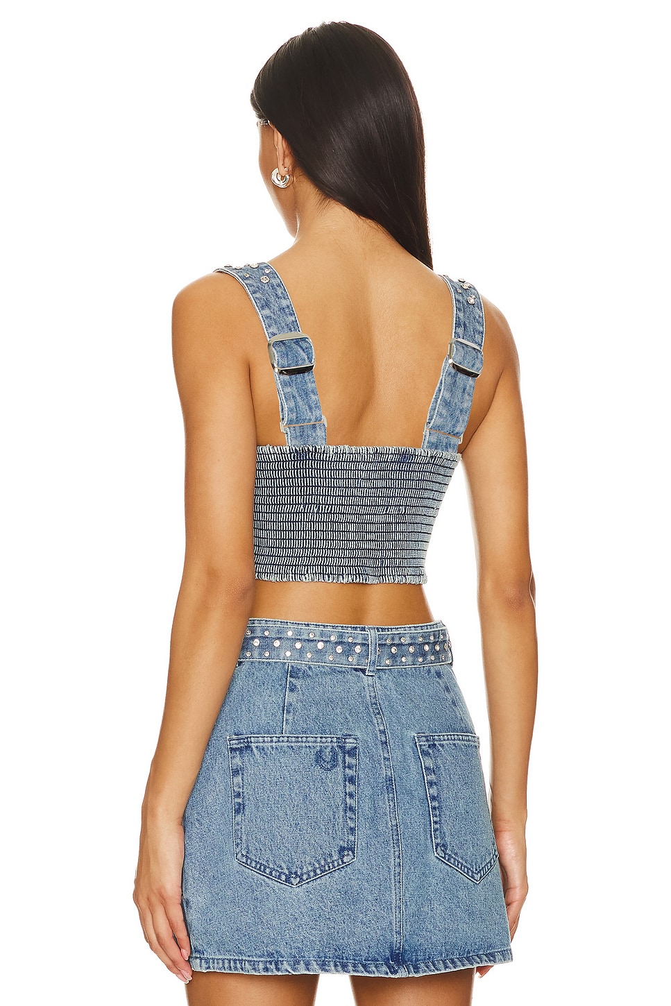 Show Me Your Mumu Shania Top in Indigo Rhinestone | REVOLVE
