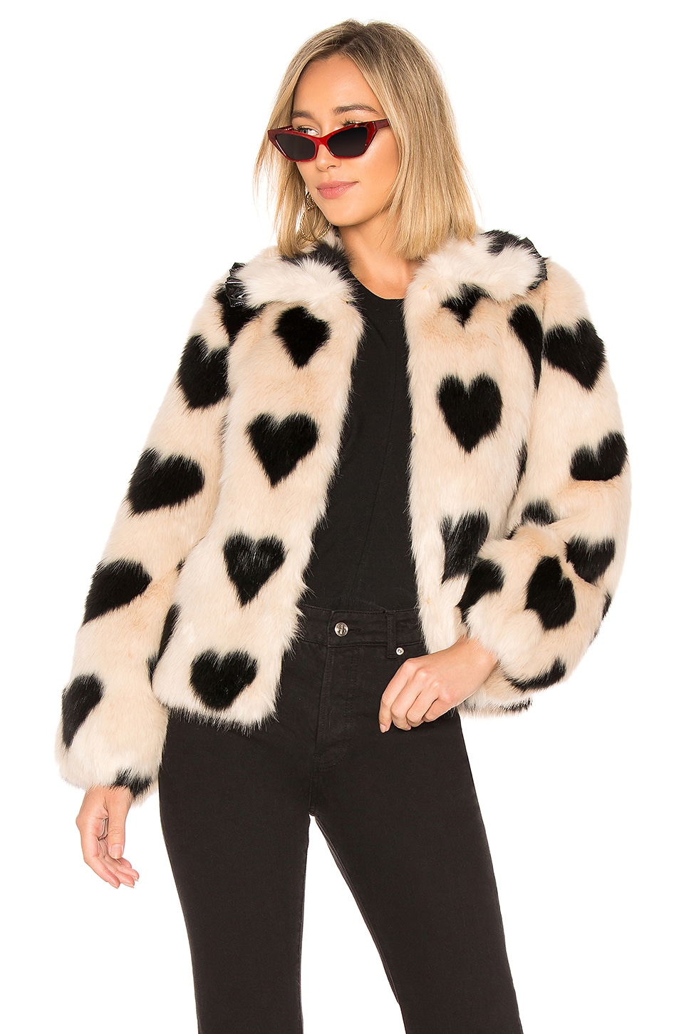 Shrimps Cullen Faux Fur Jacket in Sand 