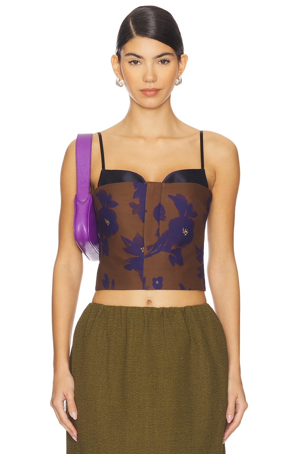 SHUSHU/TONG - Double Bow Corset Straps Top | Plush