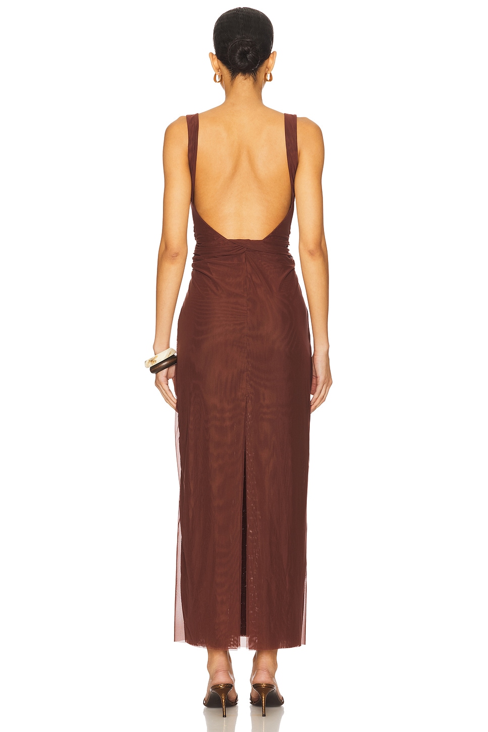 sir jacques knot midi dress SIR Jacques Knot Midi Dress Olive Size 8