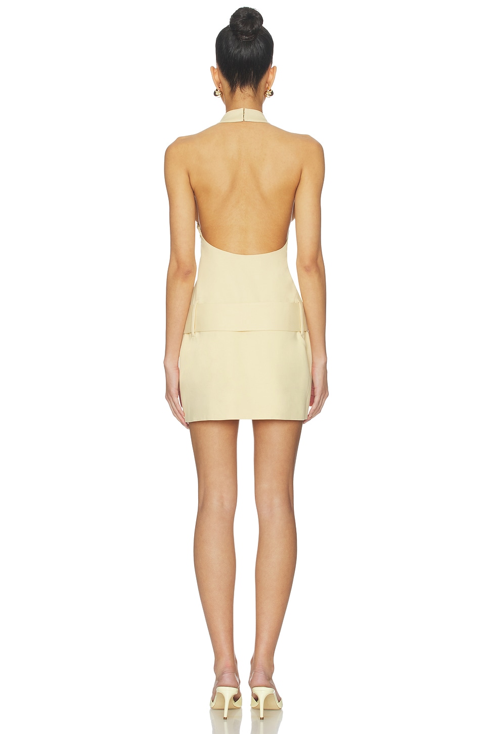 sabina mini dress SIR. Sabina Belted Mini Dress in Butter