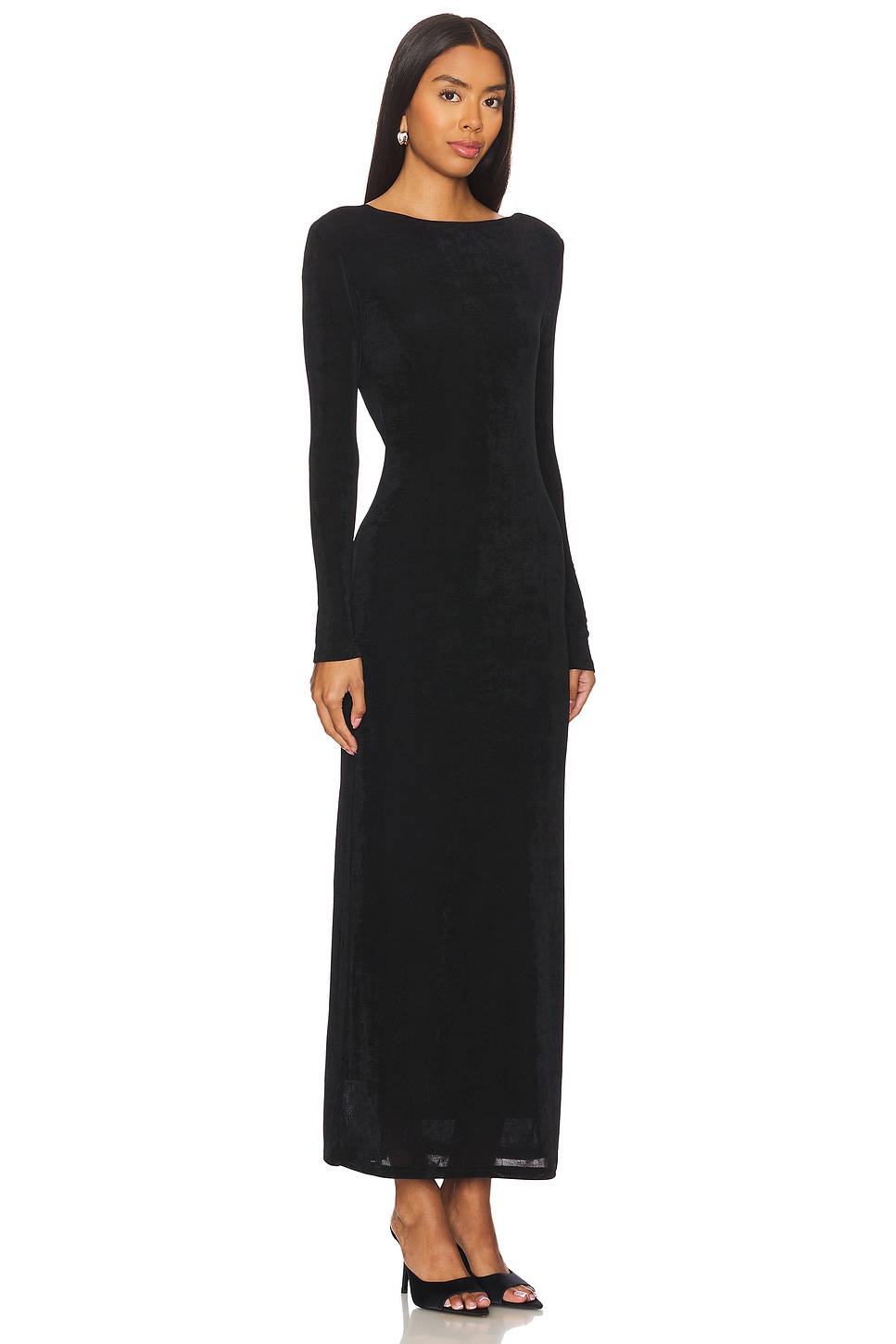 Significant Other Luna Long Sleeve Maxi Dress in Black | REVOLVE