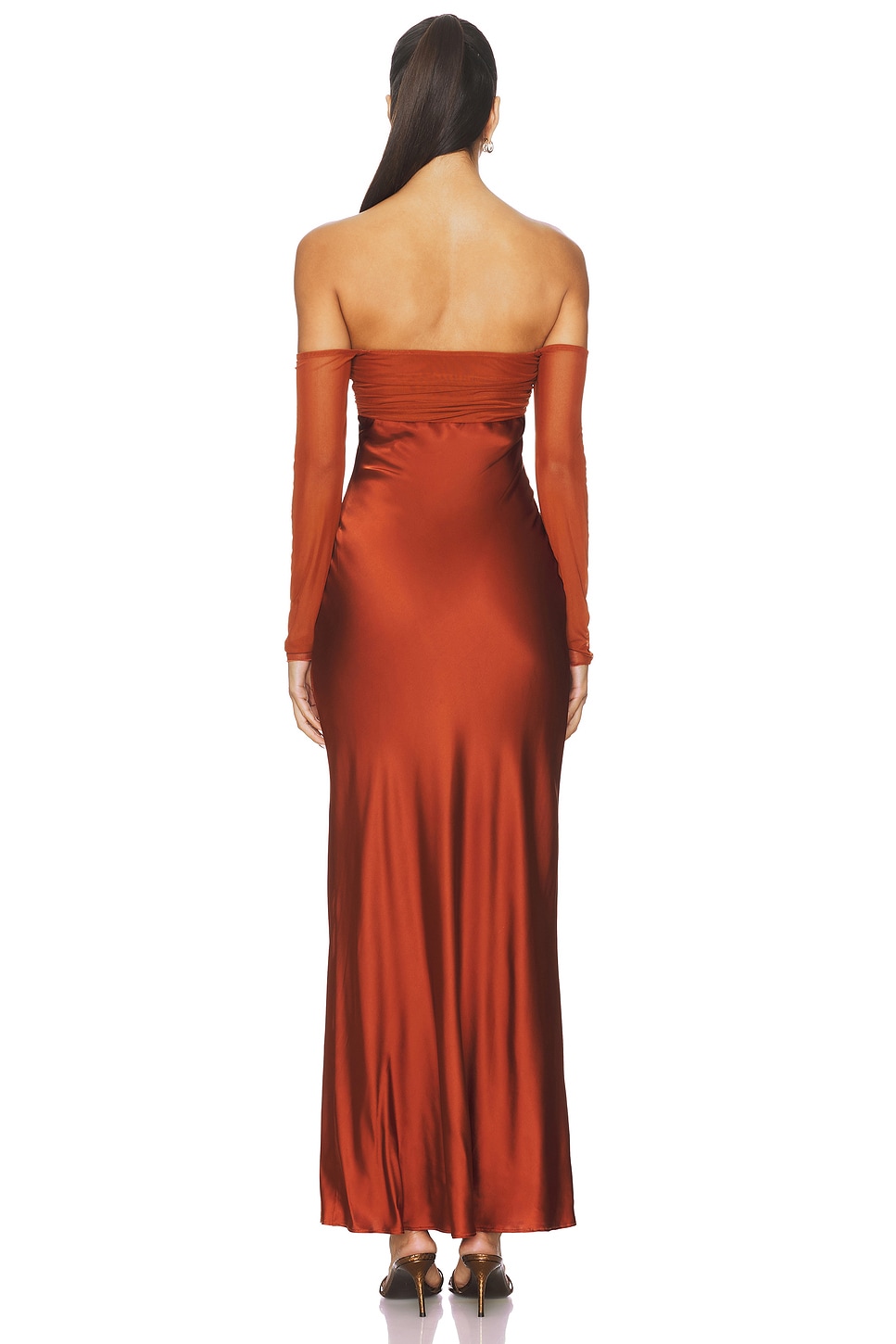 Significant Other Brianna Maxi Dress in Brown - Size aus 12/US 8