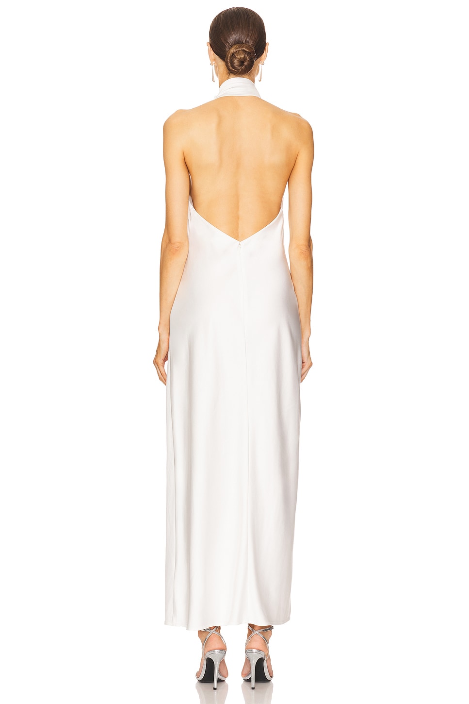 navy blue dress for baby girl Blissfully Beloved Ivory Backless A-Line Bow Maxi Dress