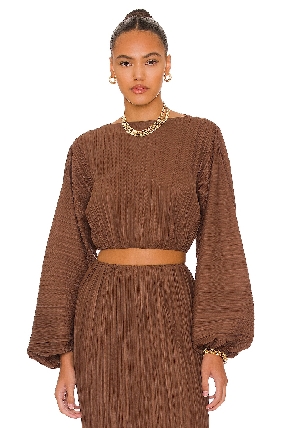 Significant Other Adeline Top in Chocolate