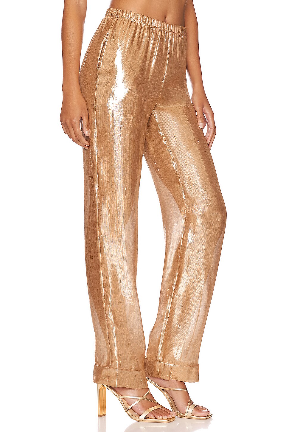 Silk Roads by Adriana Iglesias Alessia Pant in Gold