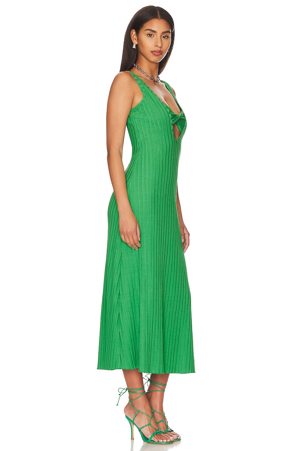 SIMONMILLER Duo Dress in Grass Green