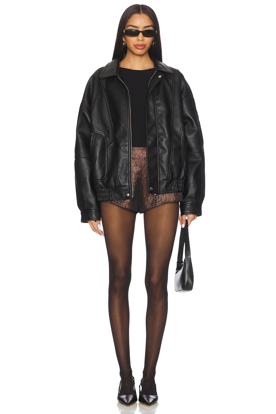 Simon Miller Fleur Metallic Shorts