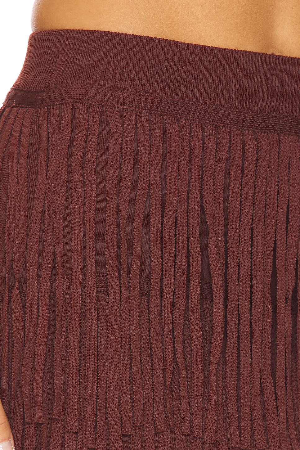 Za Za Knit Fringe Skirt