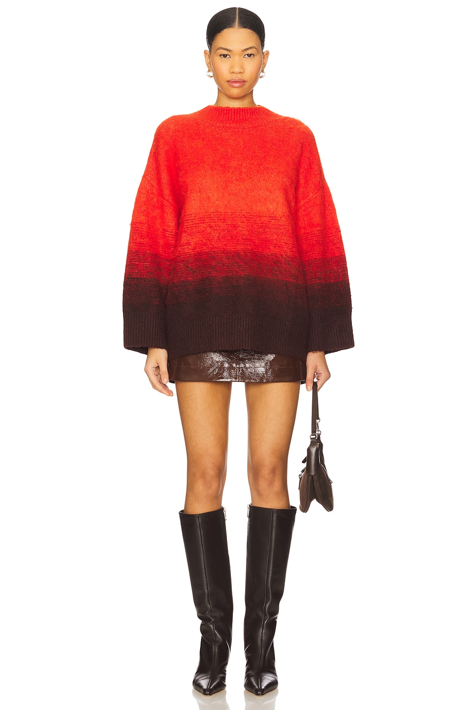 Simon Miller Nini Faux Patent Skirt thumbnail