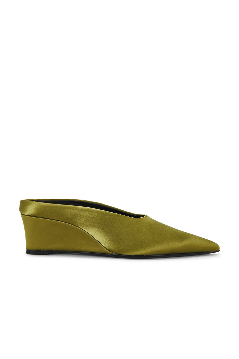 Satin Pointed Gala Wedge