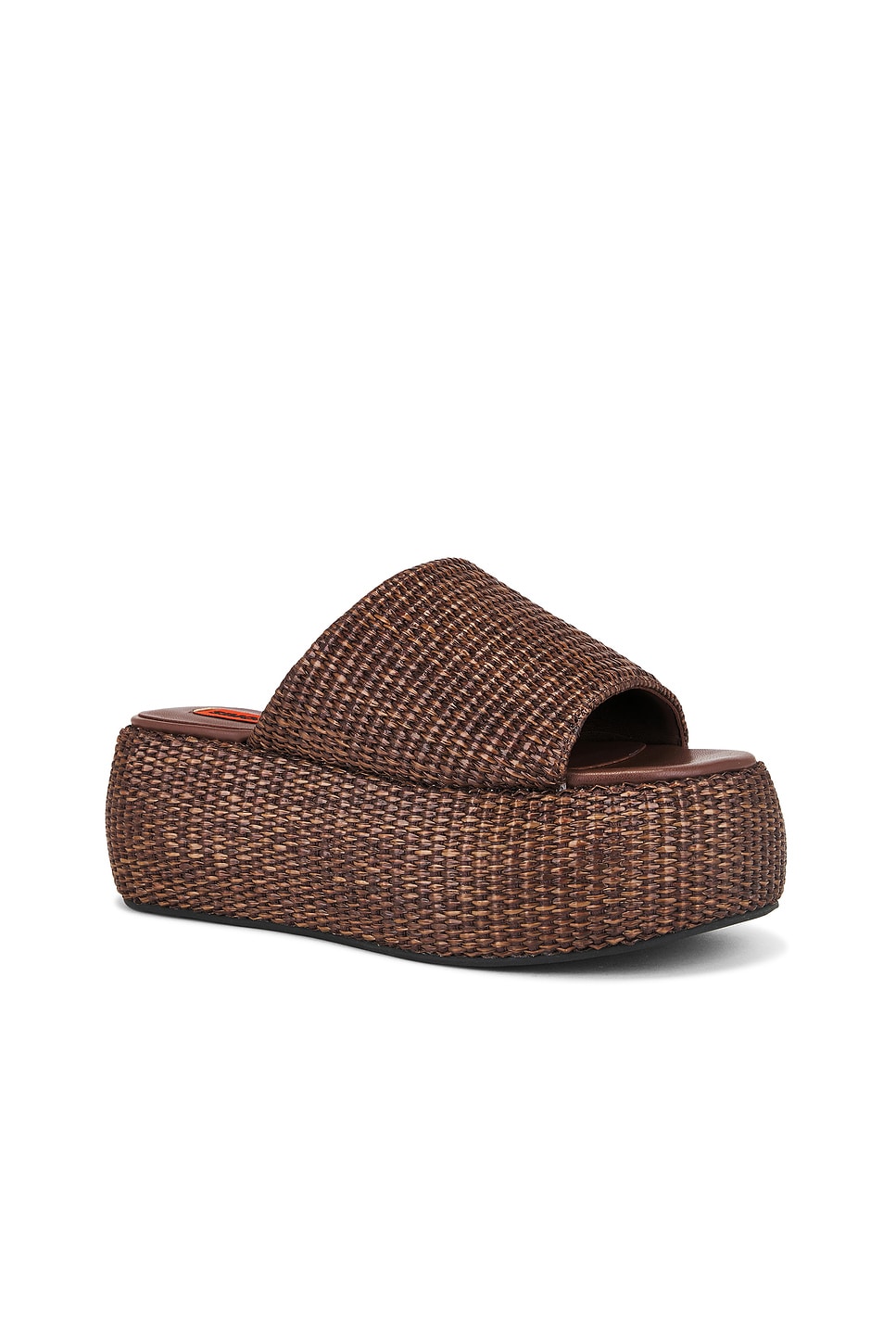 SIMONMILLER Raffia Cloudy Platform in Chocolate | REVOLVE